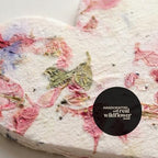 48 Favor Set, Pink Heart Gift Wrap Tags with Wildflower Seeds - Image 4