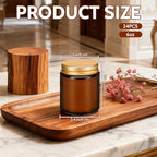 24 Pack 6 oz Mahogany & Teakwood Scented Soy Candles, Bulk Glass Jar Aromatherapy Candles, Long Lasting Soy Wax Candles for Home, Wedding, Party & Stress Relief - Image 2