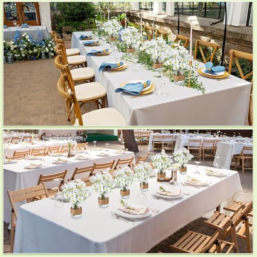 43 Pcs/ 6 Set Daisy Mason Jar Table Centerpiece Mason Jar Vases - Image 5
