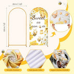 148 Pcs Sweet As Can Bee Baby Shower Decorations Balloon Metal Arch Backdrop Stand and Cover Set Decor Yellow and Gold Balloon Arch Kit Bee Baby Shower Gender Reveal Birthday Party Supplies - Image 4
