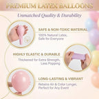 Pastel Balloon Column Kit Set of 2 With Macaron Latex Balloons Stand Included - Base,Pole,Balloon Tower Backdrop Decoration for Wedding,Baby Shower,Bridal,Graduation,Birthday,Easter Party,Bachelorette - Image 5