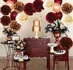 Graduation Decorations Maroon Gold 2026/Burgundy Maroon Graduation Party Decorations/Fall Bridal Shower Decorations/Burgundy Gold Balloons/Birthday Party Decor for Women Fall - Image 6