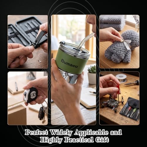 4 Sets Baby Shower Prizes for Men with Nail Clippers Towels Bottle Opener Cups Pens Tape Measure Screwdriver Ribbons Gift Bags Applicable Baby Shower Prizes for Game Winners - Image 4