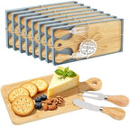 8 Set Bridal Shower Favor Prizes Charcuterie Board, Bamboo Cheese Board by Unknown