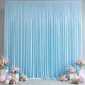 20x10FT Backdrop Curtains with Rod Pockets - Wrinkle Free Photo Stage Backdrop 4 Panels Curtains Drapes for Photography Wedding Party Baby Shower Decorations (Blue) by Unknown