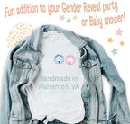 Team Boy and Team Girl golf theme gender reveal pins with pink and blue. Set of 20 pins. Set includes 10 Team Boy and 10 Team Girl, 2.25 inch sturdy pinback buttons. - Image 3