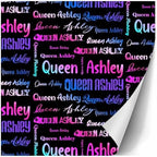 AOFUN Custom Name Gift Wrapping Paper Holiday Gift For Couples Personalized Name Text Wrapping Paper Multi Color Personalized Logo Gift 5 Rolls 58" x 23" - Image 3