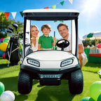 3.3 ft Golf Cart Cardboard Cutout, Large Life Size Stand-up Golf Cart Photo Booth Props Background for Golf Theme Party Decorations Birthday Baby Shower Gender Reveal Retirement Party Supplies - Image 6