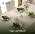 Mint Green Cloth Dinner Napkins 18"x18" - Set of 12-100% Cotton, Absorbent, Soft, Reusable, Washable - Hemstitch Mitered Edges - Perfect for Spring, Easter, Weddings, Everyday Use - Image 4