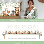 Party Inspo Woodland Baby Shower Decorations, Forest Animal Baby Shower Party Supplies, Neutral Theme Gender Reveal Party Ideas - Image 4