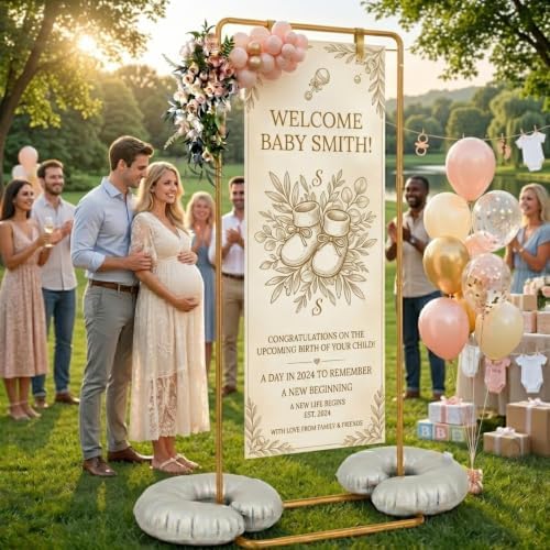 Yebo Wedding Welcome Sign Stand, Adjustable Display Easel with Carry Bag - Image 5
