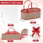 Reallnaive 6 Sets Empty Baskets for Gift to Fill Large Woven Basket - Image 2