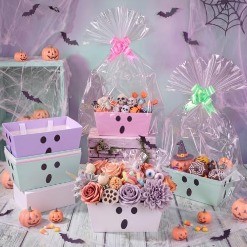 Funnymoom 24 Pack Ghost Halloween Boo Basket For Gifts Empty Bulk - Image 2