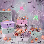 Funnymoom 12 Pcs Halloween Ghost Gift Baskets Empty, Pastel Baskets Bulk - Image 2