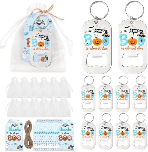 24set A Little Boo Is Almost Due Baby Shower Favor Bottle Opener by Diartpaint