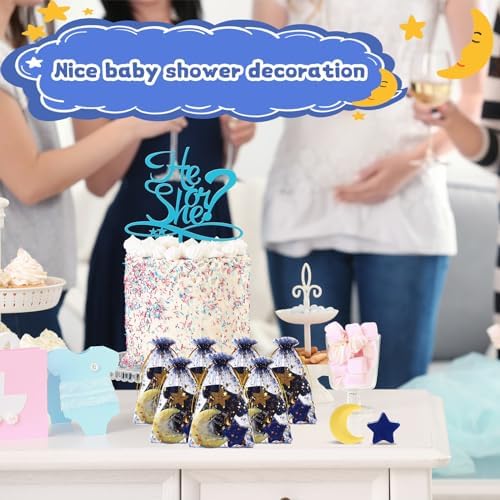 25 Set Baby Shower Soap Favors Moon and Star Bath Soaps, Yellow - Image 4