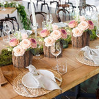 6 Pcs Wooden Vase for Centerpieces Wedding Flower, 4.7 Inch - Image 6