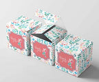 Inkdotpot Paper Box - Mini Favor Box For Baby Shower 4x4x4 Inches Paper Gift Boxes, Candy Paper Box For Party Favors, Baby Shower Mermaid,Girl Theme- Pack Of 20 - Image 5