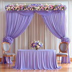 Lavender Backdrop Curtains 4 Panels - Wrinkle-Free Polyester Photography Drapes for Baby Shower & Party Background Backdrop Stand - 16 X10FT - Image 7