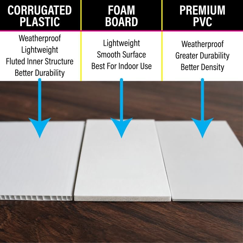 Custom Poster Board Corrugated Plastic Sign, 24x36 inch - Personalized Coroplast Event Signs for Wedding, Baby Shower, Announcements, Presentations, Arts & Crafts - Image 3