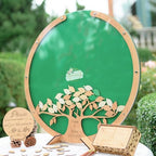 Wedding Guest Book Alternative Tree, Wooden Leaf Drop Box, Rustic Decor - Image 4