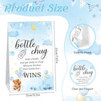 Trelaco 12 Pcs Baby Shower Bottle Chug Game, Bear, Blue - Image 2