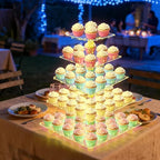 YestBuy 5 Tier Cupcake Stand for 60 Cupcakes with Yellow Lights - Image 6