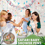 50 Sets Baby Shower Favors for Guests(White Green, Woodland Animal) - Image 5