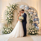 3PCS Metal Arch Backdrop Stand,6+6.6+7.2FT with Covers,Balloon Arch Stand - Image 6