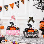 OSNIE Halloween Baskets for Gifts - 24 Sets Empty Boxes with Bags and Bows - Image 3