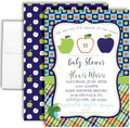 Amanda Creation Custom Baby Shower Invites Apple Baby Shower Invitation 20 5x7 Custom Personalized Apple Themed Invites With Envelopes by AmandaCreation