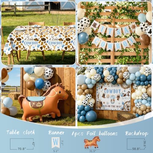 DreamTale Cowboy Baby Shower Decorations Set for Dad & Mom to be Party - Image 5