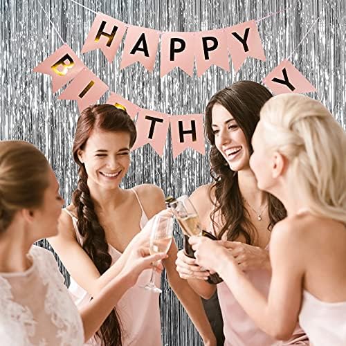 20 Pack Silver Backdrop Curtain Party Decorations Foil Fringe Backdrop Silver Tinsel Streamers Birthday Bachelorette New Year Christmas Wedding Baby Shower Disco Party Decorations - Image 5