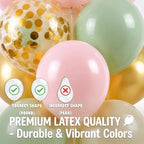 Hiins Sage Green Gold Balloon Stand Kit Set of 2,Base&Pole Decoration for Party - Image 4