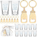 Vesici 20 Set Elephant Boy Baby Shower Favors for Guests Acrylic Shot Glasses Gold Bottle Opener Keychains Thank You Tags and Bags for Baby Shower Party Gender Reveal Party Guests Return Gift by Vesici