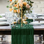12Pack Emerald Green Cheesecloth Table Runner 20x120inch Gauze Runners - Image 2