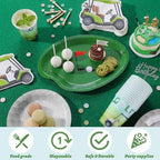 Suclain 150 Pcs Golf Party Tablewear, Golf Cart Party Supplies - Image 4