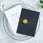 ponatia Black 5x7 Wedding Invitation Envelopes Sleeves - Image 6