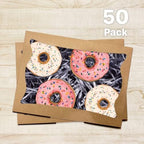 Bubbley Kraft Paper Bakery Boxes - 50-Pack Pastry Boxes with Window for Cookies, Chocolate Covered Strawberries, Macarons, and Muffins, Dessert Disposable Packaging, 8 x 6 x 2.5 Inches - Image 4