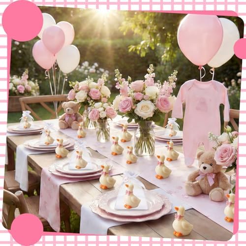 Conelist 16 Sets Silly Goose Party Favors Silly Goose Candle, Pink - Image 3