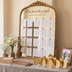 Novabright 1-10 Oval Wedding Table Number Plates with Transparent Stand - Image 5