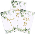 Greenery Eucalyptus Table Number Cards Double Sided Party Table Numbers for Reception Baby Shower Anniversary Birthday Bridal Party 4x6 Inch, 100 by Unknown