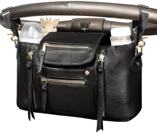 miss fong Universal Stroller Organizer with Insulated Cup Holder Stroller Caddy Baby Storage Bag with Adjustable Strap, Fits for like Uppababy, Baby Jogger, Britax, Umbrella - Image 6