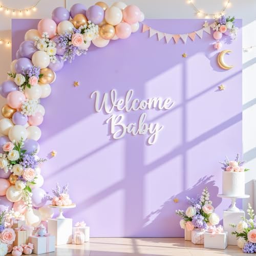 Besutolife Square Arch Backdrop Cover, 6.6×6.6 FT Spandex Arch Covers Stretchy Fitted Balloon Arch Stand Cover for Wedding, Birthday Party, Baby Shower, Photo Booth, Graduation Ceremony, Purple - Image 6