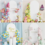 Wokceer 6FT Arch Backdrop Stand and Cover Set,Arch Stand with White Cover - Image 5