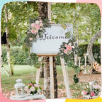 2 Pcs Wedding Arch Decorations, Pink Arch Flowers Swag Peony - Image 3