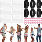 Vinsot 6 Sets Baby Shower Games Twerking Shaking Balls with Belts,Pink by Vinsot