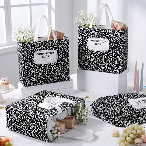Abbylike 30 Pcs Composition Gift Bags, Non Woven Tote Back to School Bulk - Image 5