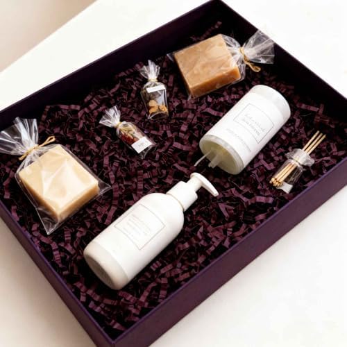 Tisspoms 10LB Burgundy Crinkle Cut Paper Shred Filler, Crinkle Paper Shreds - Image 5