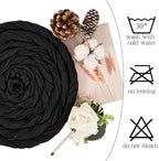 Showgeous 16 Pack Black Cheesecloth Table Runner 17 x 108 Inch - Image 3